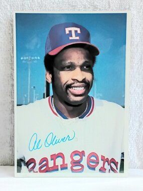 3/$25 VG/E 1980 Topps 5" x 7" Al Oliver Jumbo MLB Signature Card 35!!